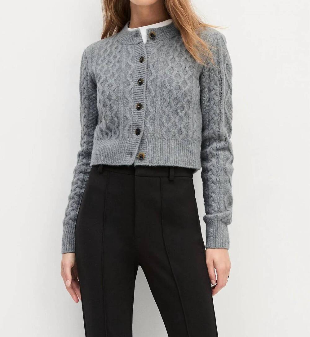 NEW FAVORITE DAUGHTER women's the eleanor cardigan in heather grey